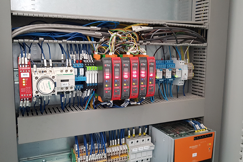 Leo & T-two in electrical panel