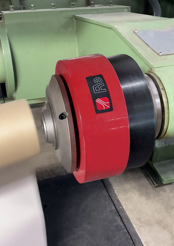 Mandrin Rotomatic sur porte-bobine d’onduleuse